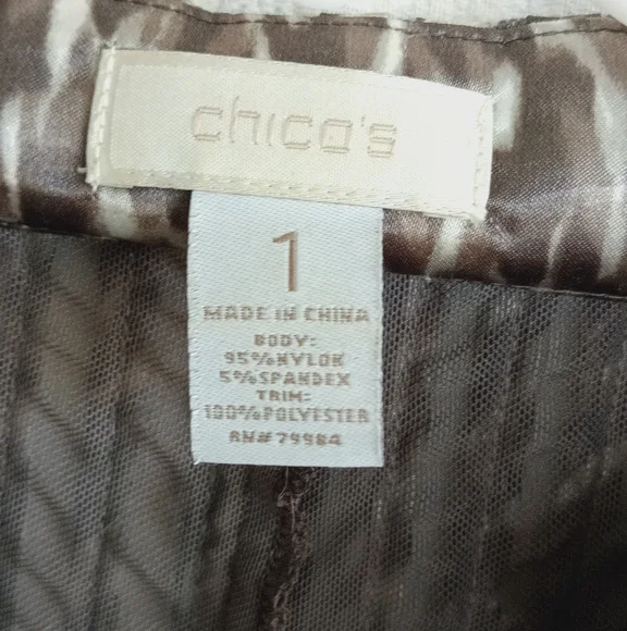 Chico's Julianne Jacket Zip Up Stretchy Boho Lightweight Sexy Shiny Mesh Animal - Picture 9 of 12